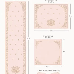 Blush Lotus Royale Dining Collection