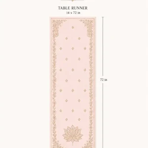 Blush Lotus Heritage Table Runner