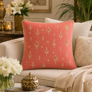 Blush Pearl Buti Cushion Cover