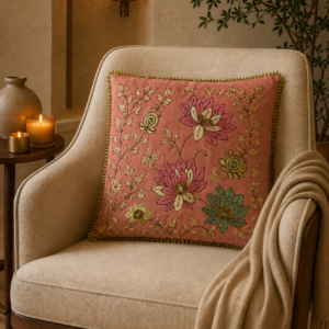 Blush Lotus Heirloom Cushion Cover