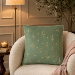 Sage Pearl Buti Cushion Cover