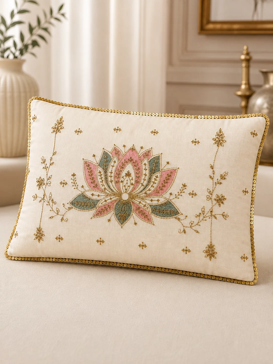 hand-embroidered-lotus-cushion-cover